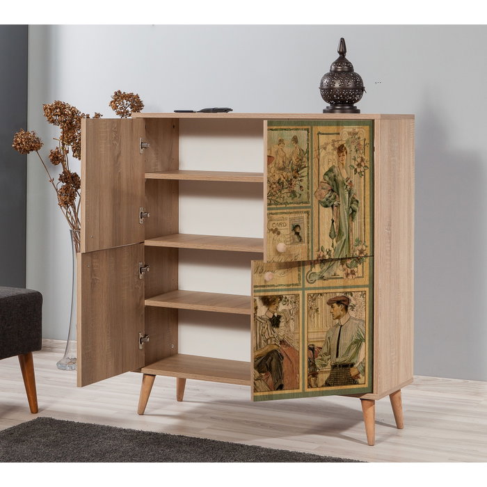 Hanah Home Multilux-732 Armario Multiusos Roble Sonoma Hanah Home Multilux-732 Armario Multiusos Roble Sonoma